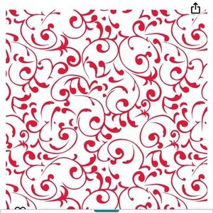 NEW! CONTACT Self Adhesive Shelf/Drawer Liner in Red/White 18 inch x 24 feet